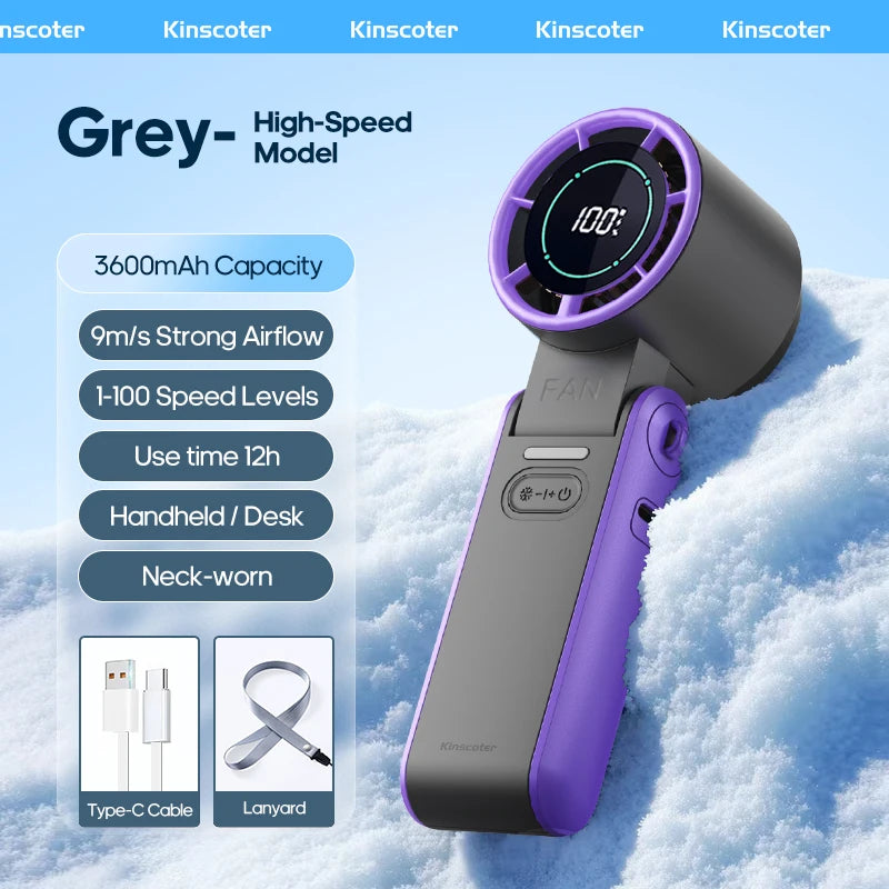 AIROX ICE — Ventilateur Portable Refroidissant 3 Secondes