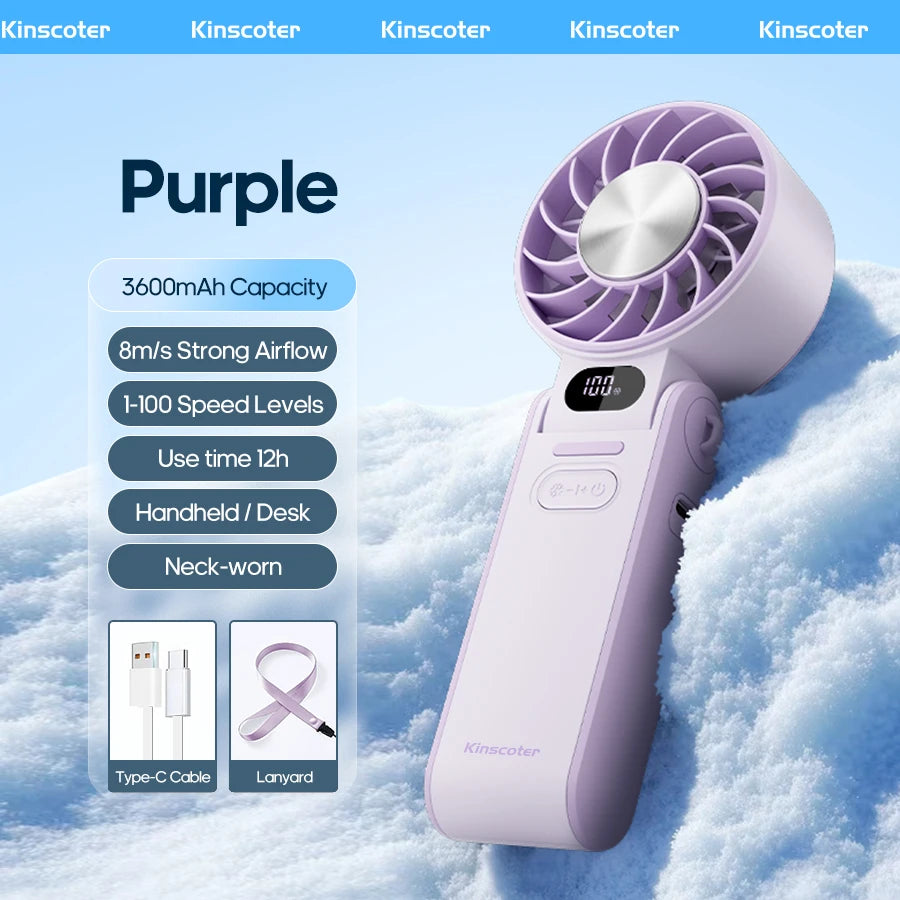 AIROX ICE — Ventilateur Portable Refroidissant 3 Secondes
