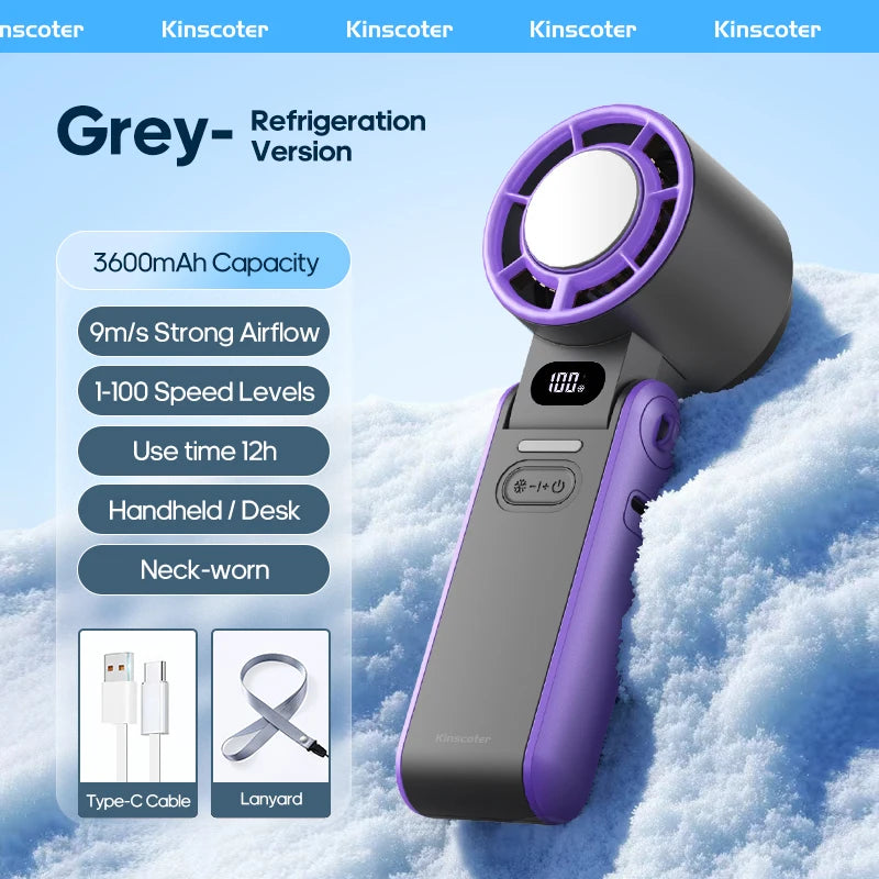 AIROX ICE — Ventilateur Portable Refroidissant 3 Secondes