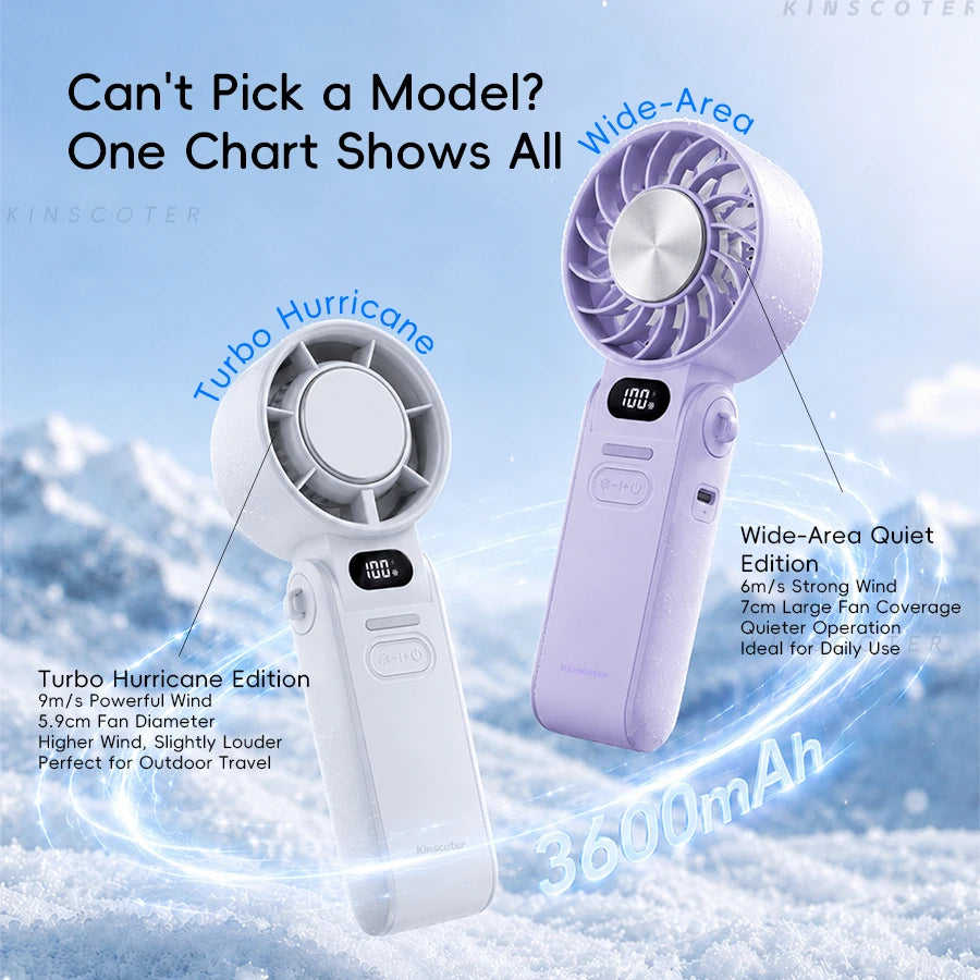 AIROX ICE — Ventilateur Portable Refroidissant 3 Secondes