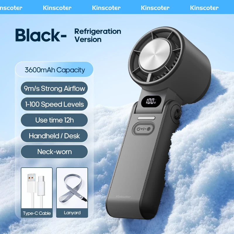 AIROX ICE — Ventilateur Portable Refroidissant 3 Secondes