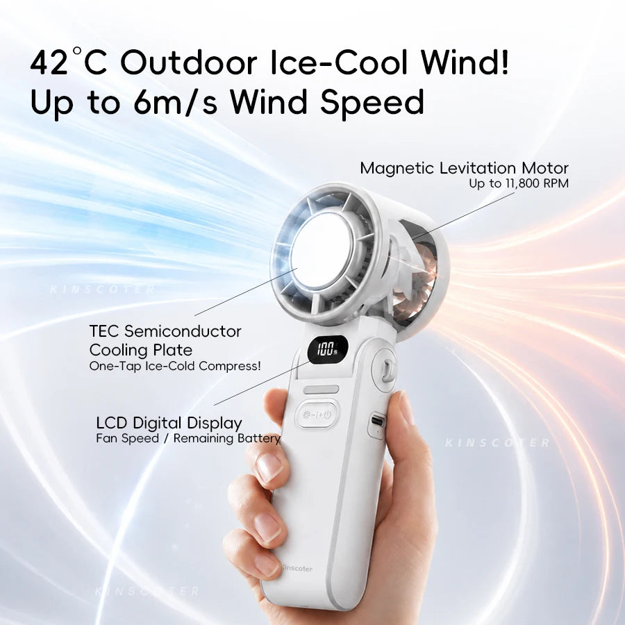 AIROX ICE — Ventilateur Portable Refroidissant 3 Secondes
